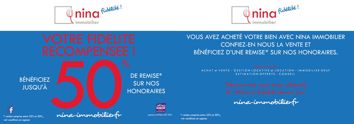 image publicitaire operation nina fidélité